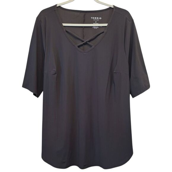 Torrid Performance Active Tech Pink Tank & Black Strappy Tee Lot 2 2XL - Picture 8 of 15